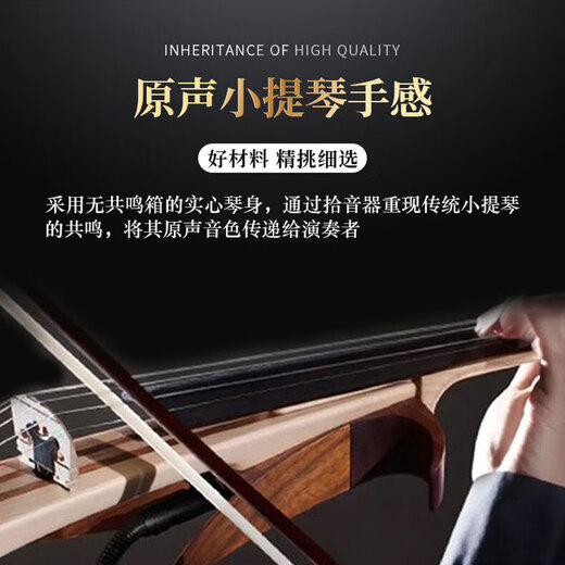 Le'er's Voice Mute Electronic Bivuin Beginters Practice Practice Professional Performance Сцена тихо нарушает народные музыкальные инструменты. Бургундия + полный набор подарков