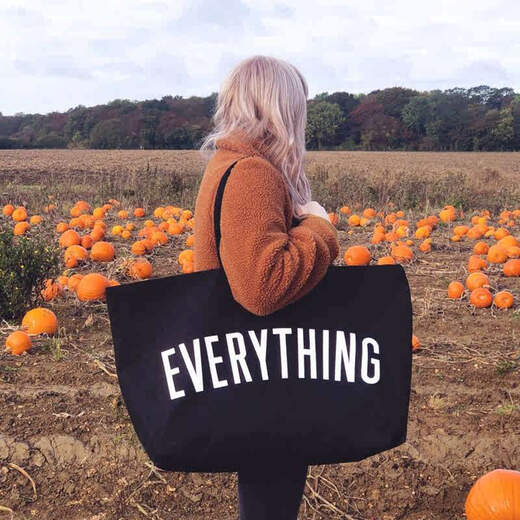 Export extra large canvas bag Canvas Tote Bag travel black tote bag thickened black 70*43*17cm horizontal large size