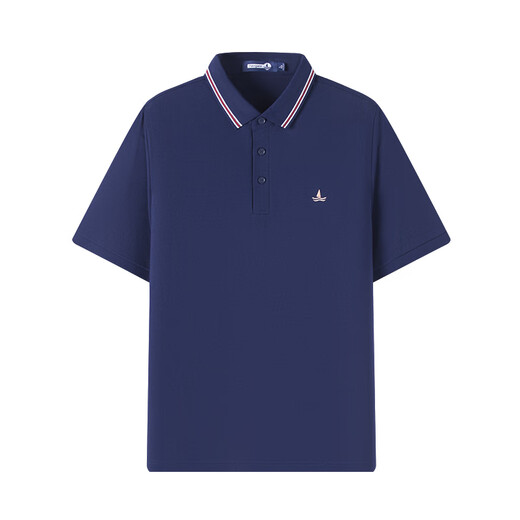 Navigare Italian small sailboat men's quick drying antibacterial cool feeling commuter short-sleeved POLO shirt 1325525564 Blue XL