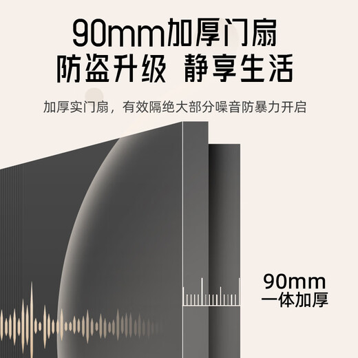 WL王力4级新款防盗门家用入户门进户门智能子母门单门大门A100【3.0不夹手系列】 人脸带屏锁（P50Pro） 单门2150*1050&2250*950