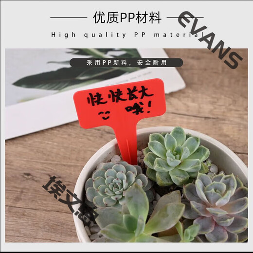 Marca de adopción de árboles etiqueta de jardinería identificación de etiquetas suculentas etiqueta de flor simulada en forma de T registro de nombre de planta anti-grande engrosado amarillo 2 piezas