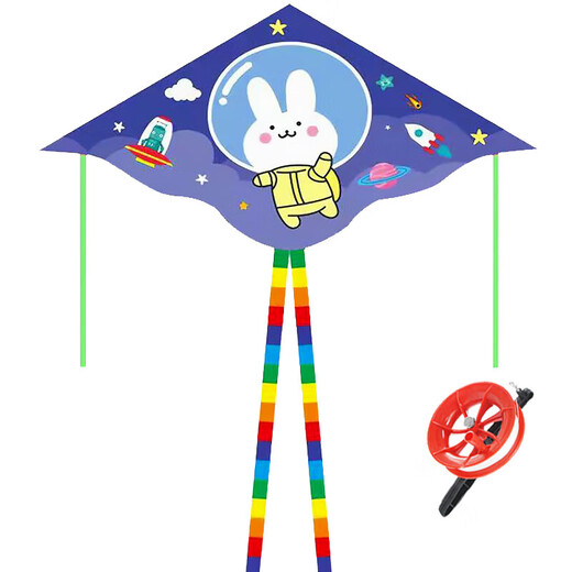 飞尔顿FED运动风筝潍坊大型成人儿童户外玩具镂空轮微风易飞+线轮