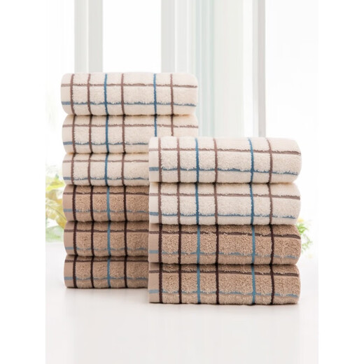 
10 gold towels for men and women plus thick face wash, cotton, soft water absorbent face towel 1047a (as shown in the picture, 10 pieces 0g 0x0cm