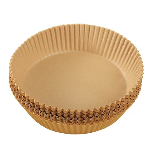 Xincong air fryer special paper baking pan, oil-absorbing paper pad, household food silicone paper, tinfoil bowl, baking pot, electric frying, 50 pieces, round with packaging, food grade