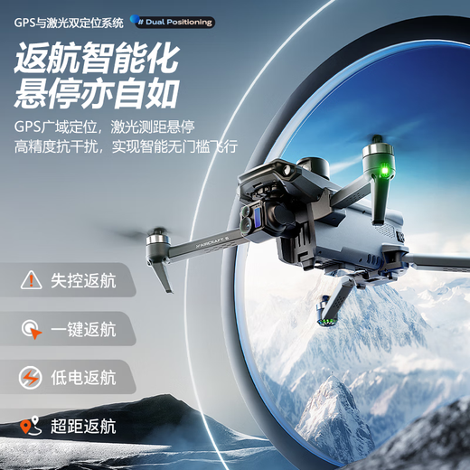 Leichte versteckte [Stabile Range Control Floating] 2025 New Wing 6 mit Bildschirm Fernbedienungssteuerung Drohne HD Luftübertragung Automatische Rückgabe Frosted Grey mit intelligenter Bildschirm-No-Hindernisvermeidung + Nachtsicht + Airdrop 3 Batterien 135 Minuten
