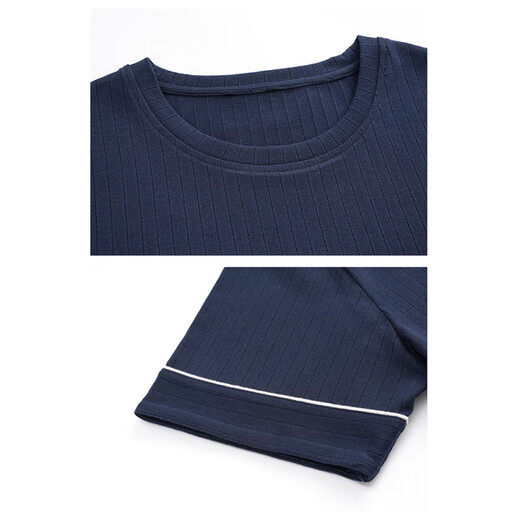 Catman (MiiOW) pajamas men's summer pure cotton thin shorts can be worn on the outside for casual men's plus-size cool home clothing set 9930# L [Suggested 100-120Jin [Jin equals 0.5 kg]]