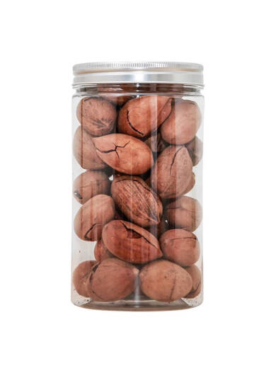 塑料罐子pet食品级密封瓶带黑色盖子加厚透明圆形广口零食包装桶 5.5*8.5cm 16g 黑盖 1098个
