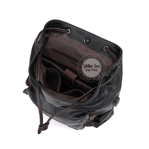 Walker Shop backpack for men, fashionable simple men's casual trendy backpack computer travel large capacity schoolbag black [large capacity + water-proof] 30*18*44CM