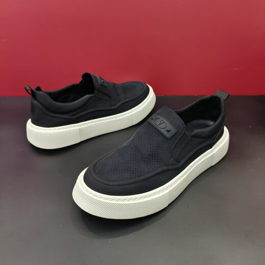 Fr.yh.zh9759-93 Neues Produkt Herren-Technologie-Stoff geschlagen und atmungsaktiv und komfortable Männerschuhe High Business European Ware Handsome Black 38 (gleiche Größe 39 für Sportschuhe)