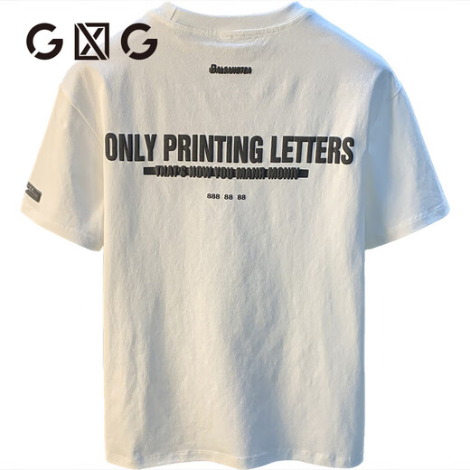 Camiseta de manga corta GLXLG Camiseta para hombres impresión de tierras de moda de peso pesado 2025 Summer delgado de camiseta de media manga mimediar