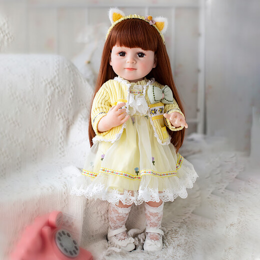 Doris 55cm Rebirth Simulación Batimiento de muñecas Princesa Regalo Regalo Vestido de juguete Regalo de cumpleaños para bebé