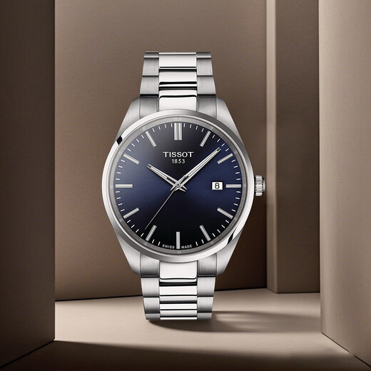 Tissot watch PR100 series men's watch Swiss quartz men's steel band watch business watch New Year gift