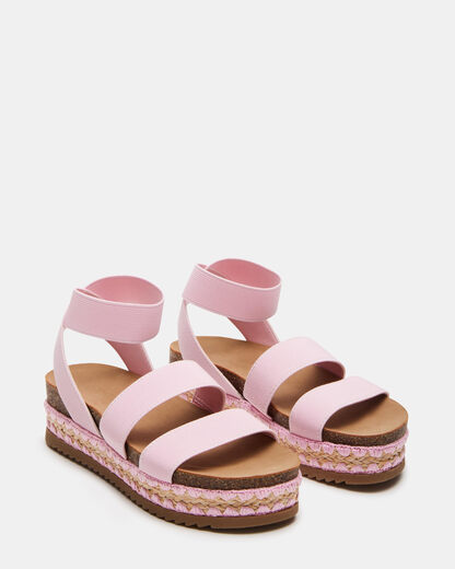 Steve Madden Girls' Krissy Sandals, Pink, 5 Olds Pink 5 Olds