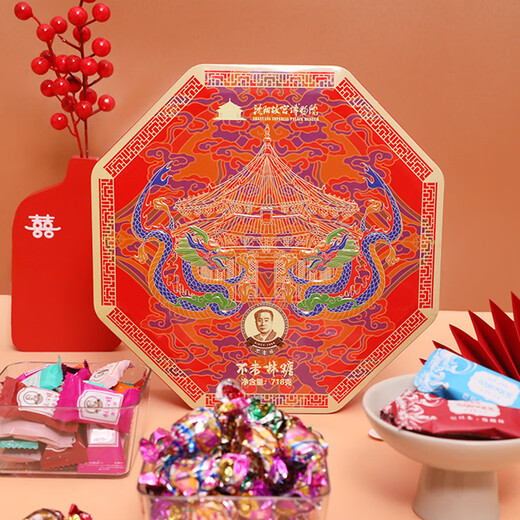 Bu lao Lin Shenyang Palacio Surtido Gift Box 718G Candy Snacks Wedding Candy Viajes de mediados de otoño Recuerdo
