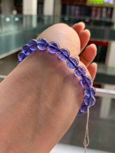 Feiyu collection-grade natural crystal tanzanite bracelet bracelet for women gem-grade noble blue with purple jewelry gift