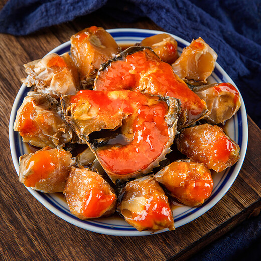 
Ningbo sauce, green crab, drunk crab sauce, crab, raw pickled crab, red paste, choking crab paste, raw pickled crab, seafood sauce, female crab, Ningbo specialty [Ningbo sauce, green crab] cut into pieces and canned