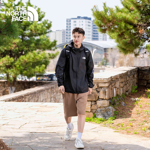 The North Face skin clothing men's casual windproof, splash-proof and sun protection UPF40+ outdoor multi-effect clothing 25 spring and summer new products | 8DFS JK3/black L (175)