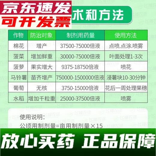 Sanliu Shanghai Tongrui Sanliu 3% gibberellic acid gibberellin 920 weight-increasing seedlings and increased yield plant growth regulator 25ml 100ml