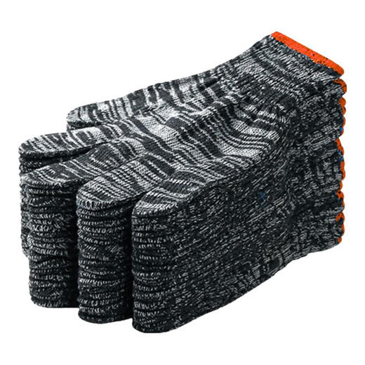 
Labor insurance line gloves, wear-resistant yarn gloves, anti-slip white cotton yarn cotton thread gloves, men and women workers work, auto repair gloves, black line gloves, 12 pairs/pack, one size, spot