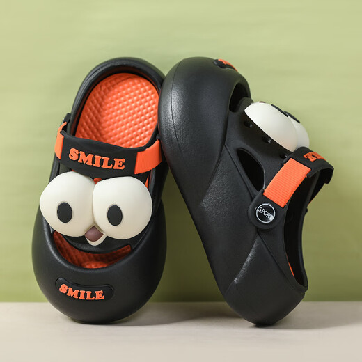 G.Duck Little Yellow Duck Summer New Hole Shoes para niños que usan resbalones de suela gruesa en el exterior, cabezal de bolsas de playa para hombres que no son deslizantes de doble propósito blanco y verde 34 [Longitud interna 214]