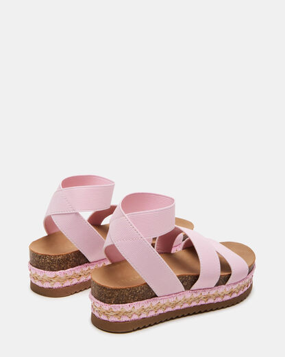 Steve Madden Girls' Krissy Sandals, Pink, 5 Olds Pink 5 Olds