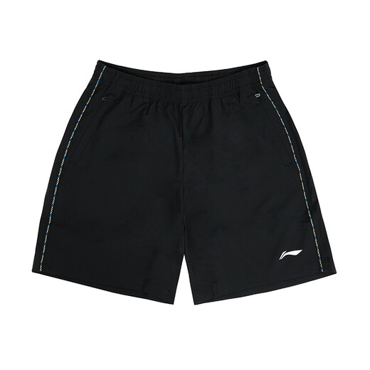 
Li Ning table tennis uniform short-sleeved t-shirt polo shirt 2025 New Provincial Team same sportswear training suit button shirt men and women AKSU829-1 Black XL 180
