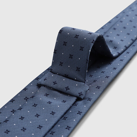 Jinlilai Herren hochwertige exquisite dunkle Muster Blumengeschäft Casual Krawatte Blue-88