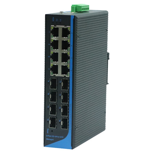 Aopre (Oper-Internet) T6216GS Industrial-Grade Management Switch Gigabit 2 Optical 16 Electrical 8 Optical 8 Electrical Ring Switch/Web Management RSTP Ring Guide Rail Installation Layer 2 Management RTL/Gigabit 8 OPTICAL 8 ELEKTRISCHE T688GS-M ohne Stromversorgung