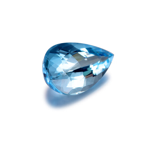 Millai Jewelry Approximately 5.53 Carats Natural Santa Maria Aquamarine Loose Stone Women's Customizable Jewelry Ring Pendant with GDTC Certificate