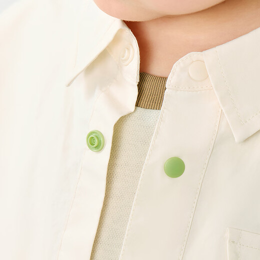 Mini Bala pure cotton boy's work style short-sleeved shirt summer new baby light top