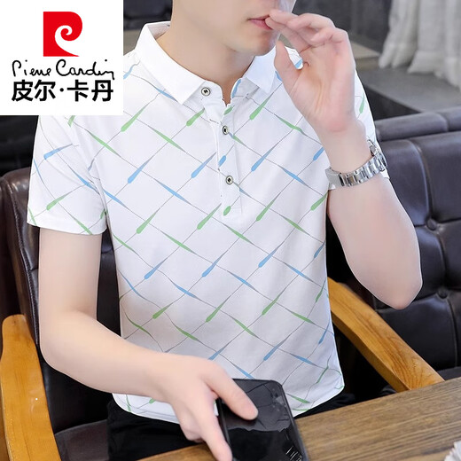 
Pierre cardin high-end casual versatile lapel POLO shirt trendy letter printing men's short-sleeved T-shirt summer top F9226 khaki [Quality Guarantee] M (approximately 90-105 Jin [Jin equals 0.5 kg] can be worn)