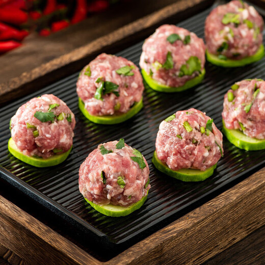 Belle boules de porc de coriandre hotpot boulettes de viande chuans malatang commerciaux aliments semi-finis maison soupe maison boules de viande de viande de viande de viande de coriandre 1 kg * 10 sacs [grossale]