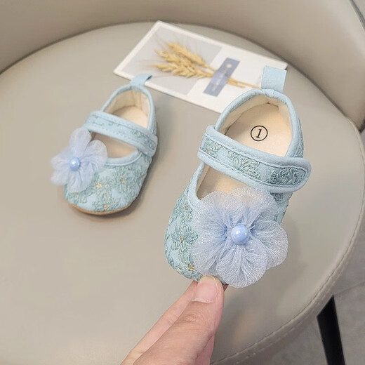 Mengyilan (Mengyilan) [Tienda] Zapatos de bebé de primavera y verano La suela suave de 0-1 años no se cae de tela de tela 6-12 meses zapatos de princesa de niña Protección de tendón de ternera suave de color amarillo claro de resistente de tendón suave 11 de longitud interna 12.0 cm aproximadamente 6-10 meses
