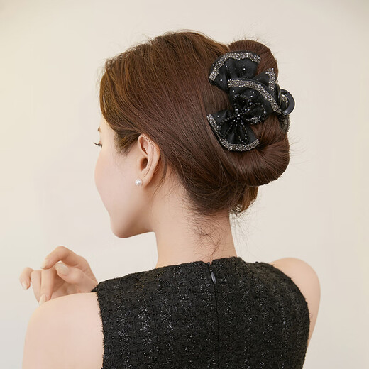 Chimera (CHIMERA) high-end bow hair clip to show hair volume, ponytail clip and shark clip for hair on the back of the head, birthday gift for girls