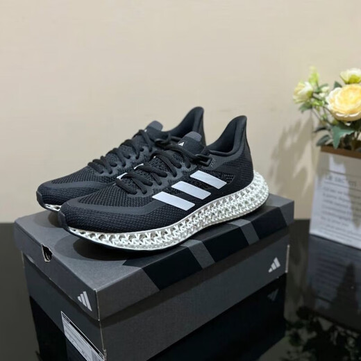 阿迪达斯 （adidas）休闲鞋男鞋2024夏季新款运动鞋4DFWD 4打印减震舒适透气跑步鞋 GX9249 45 (280mm)