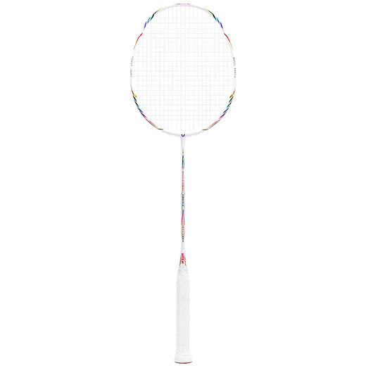 
WITESS Witness Badminton Racket 691 Single Shot Double Shot Ultralight Carbon Fiber Training Competition Wear White Line Laser White YA693 One Pack, Pull Line 23 pounds Newbie Recommended