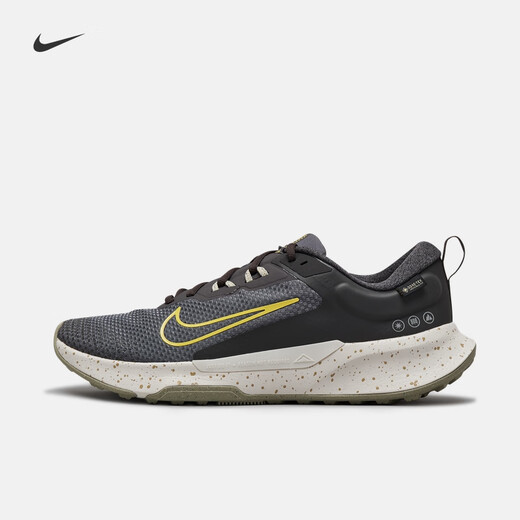 耐克（NIKE）官方JUNIPER TRAIL 2 GORE-TEX男户外越野跑步鞋秋HM9734 200中灰/耀黄/沙漠卡其/幻影灰白 41