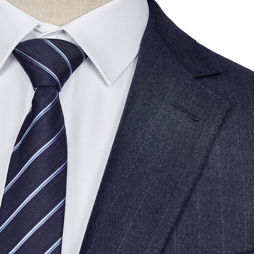 Zhuangji Wool Cashmere Silk 120 Count Men's Business Professional Formal Wear High-Quality Suit Wedding Suit