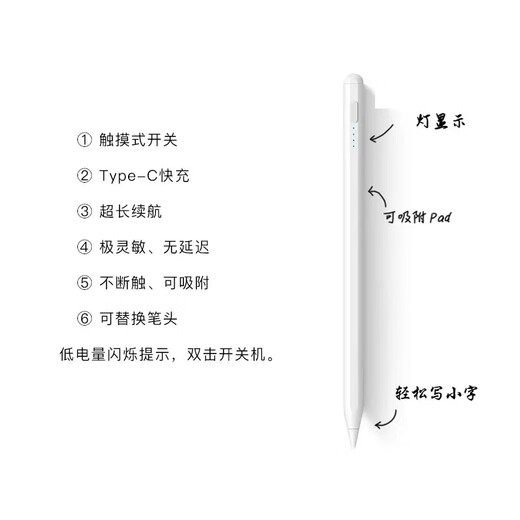 雅绿格2025款小米平板7 Ultra手写笔学生绘画14英寸7ultra灵敏磁吸触控笔顺滑ipad电容笔redmipad红米pro 【升级旗舰款-配两个笔头】平板-学习机-手机通用