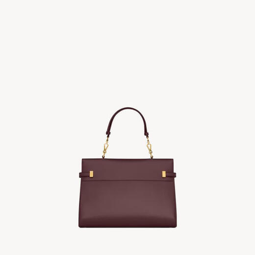 Saint Laurent圣罗兰 MANHATTAN系列女士红褐色牛皮革手提包7472480SX0W6195 32.5x22.5x10.5cm