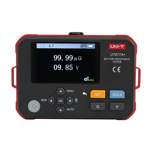 UNI-T High Accuracy DC Low Resistance Meter Tester Micro-ohmmeter Milloohmmeter Ohmmeter Micro-resistance Tester UT677A+High Accuracy Battery Internal Resistance Tester
