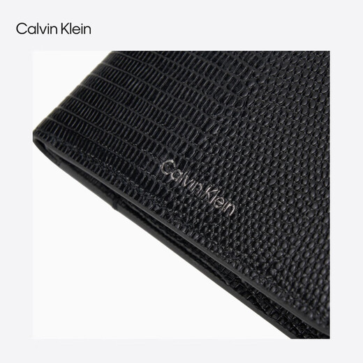 Calvin Kleinck Jeans25 Frühherbst Herren Lizard Haut Textur Cowide Leder Multi-Card Wallet Card Clip Geschenk 4d1102g