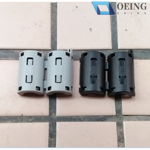 High frequency anti-interference filter magnetic ring ferrite nickel zinc core snap-on shielding magnetic ring 17300730 black 10 pieces (inner hole 7mm)