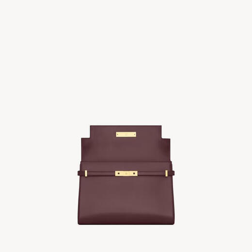 Saint Laurent圣罗兰 MANHATTAN系列女士红褐色牛皮革手提包7472480SX0W6195 32.5x22.5x10.5cm