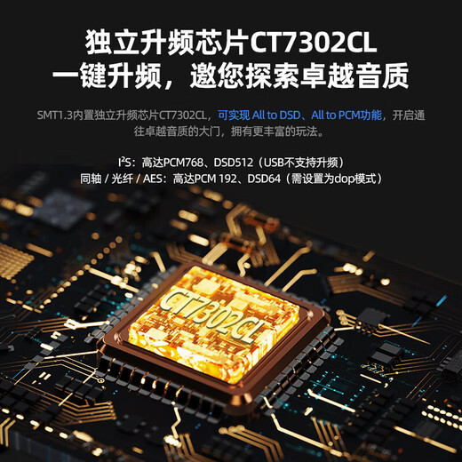 Shanling SMT1.3 desktop streaming media turntable digital broadcast decoding headphone amplifier all-in-one dual-band wifi6 transmission NAS function HD touch screen SMT1.3 black