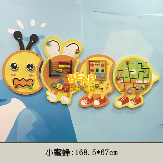 Jishi Mengshi Smart Board Kindergärtner Wandkorridor Spieldekoration Kinder für frühe Bildung Bildung kognitiver kognitiver Wandunterrichtshilfen beschäftigt Little Roboter-Joce