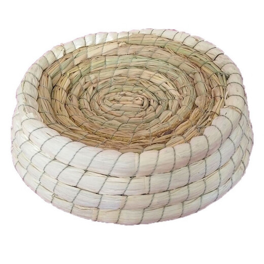 Runhua Year Letter Racing Pigeon Straw Bird's Nest Universal Extra Large Anti-rollover Corn Fur Nest Nest for Egg Laying and Breeding 26cm Upgraded Cloth Covered Style 7 Pieces