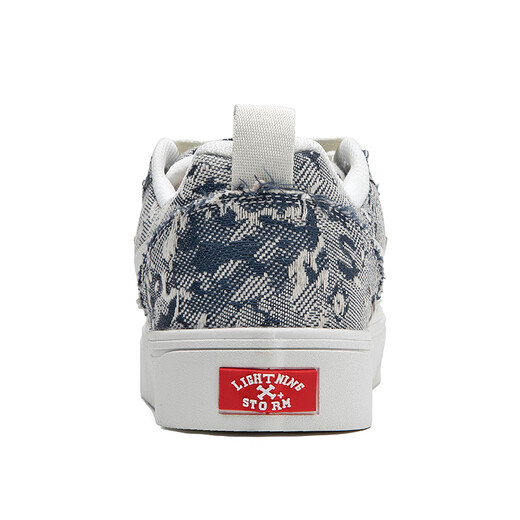 Lightning x Storm Picasso Paintings co-marqués Lightning Men and Women's Shoes for Revenge Storm Small Fragrant Pain Chaussures Couple Skate Skateboard LS-699 Starry Sky Blue 43