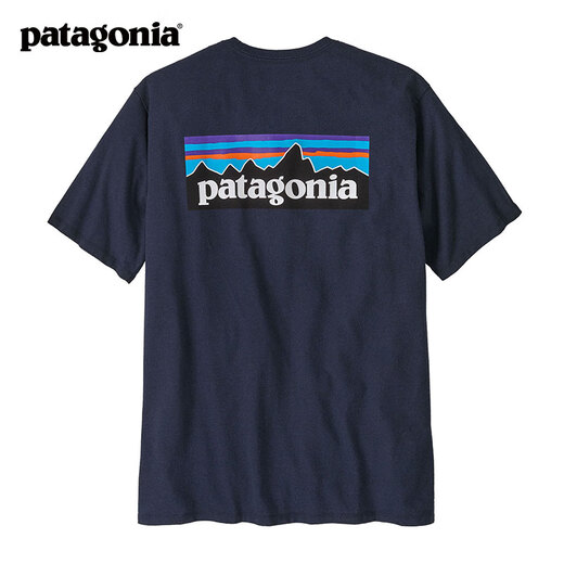 
Patagonia (Patagonia) couple commuting short-sleeved summer P-6 Logo blended cotton casual trend outdoor breathable T-shirt 38504 NENA M