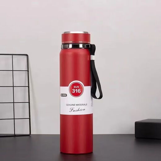 1283 people collected it. Stainless steel double-layer vacuum insulated cup 800ml large capacity 316 material sports kettle. Extra long insulation + extra large capacity. White version. Upgraded version with thickened inner tank. 1000